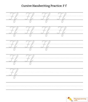 How to Write the Letter F in Cursive: A Guide to Master the Art of Curving